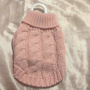 Pink dog/cat knitted sweater